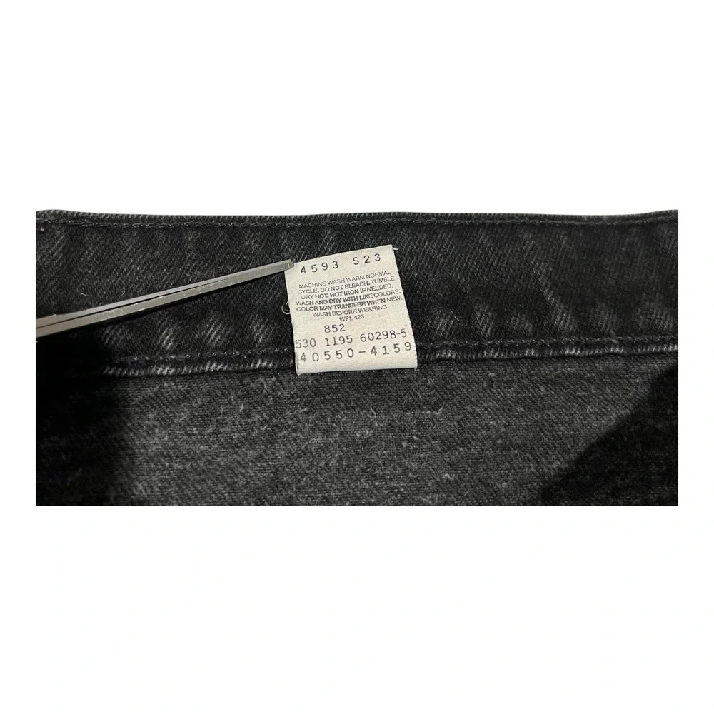 Vintage Levi's 550 Jeans Men's W38 L32‎ Black Grunge Orange Tab Made In USA